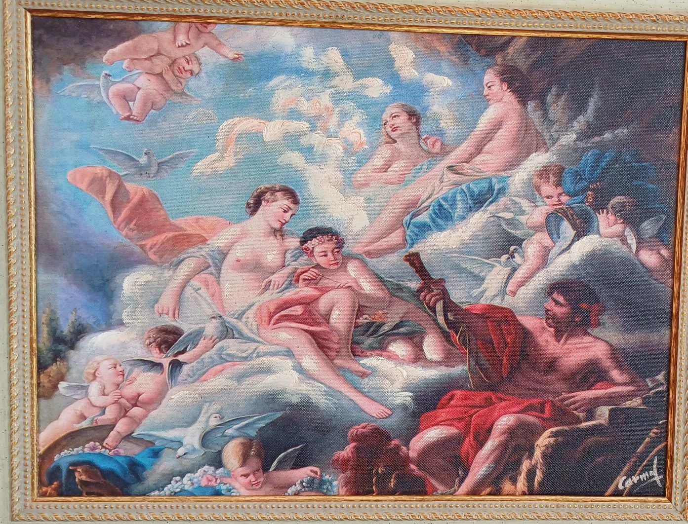 Quadro Belíssimo Impecável 65X55cm