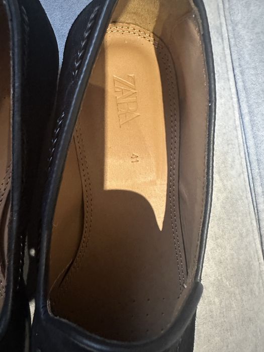 Loafersy zamszowe Zara
