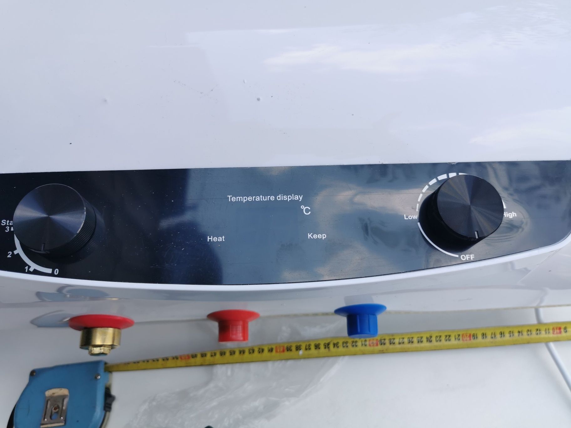 50L Poziomy Elektryczny Podgrzewacz Wody 220V Bojler Z Grzałką Na Wodę