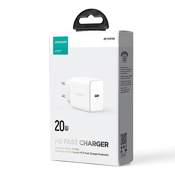 Ładowarka Usb C 20w Pd Joyroom Jr-tcf06 - biała