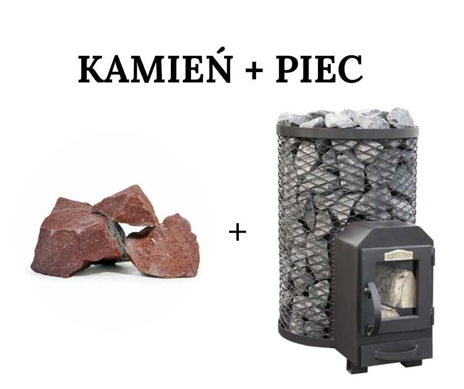 Zestaw do sauny na drewno Stoveman 13R-LS + 100kg kamienia