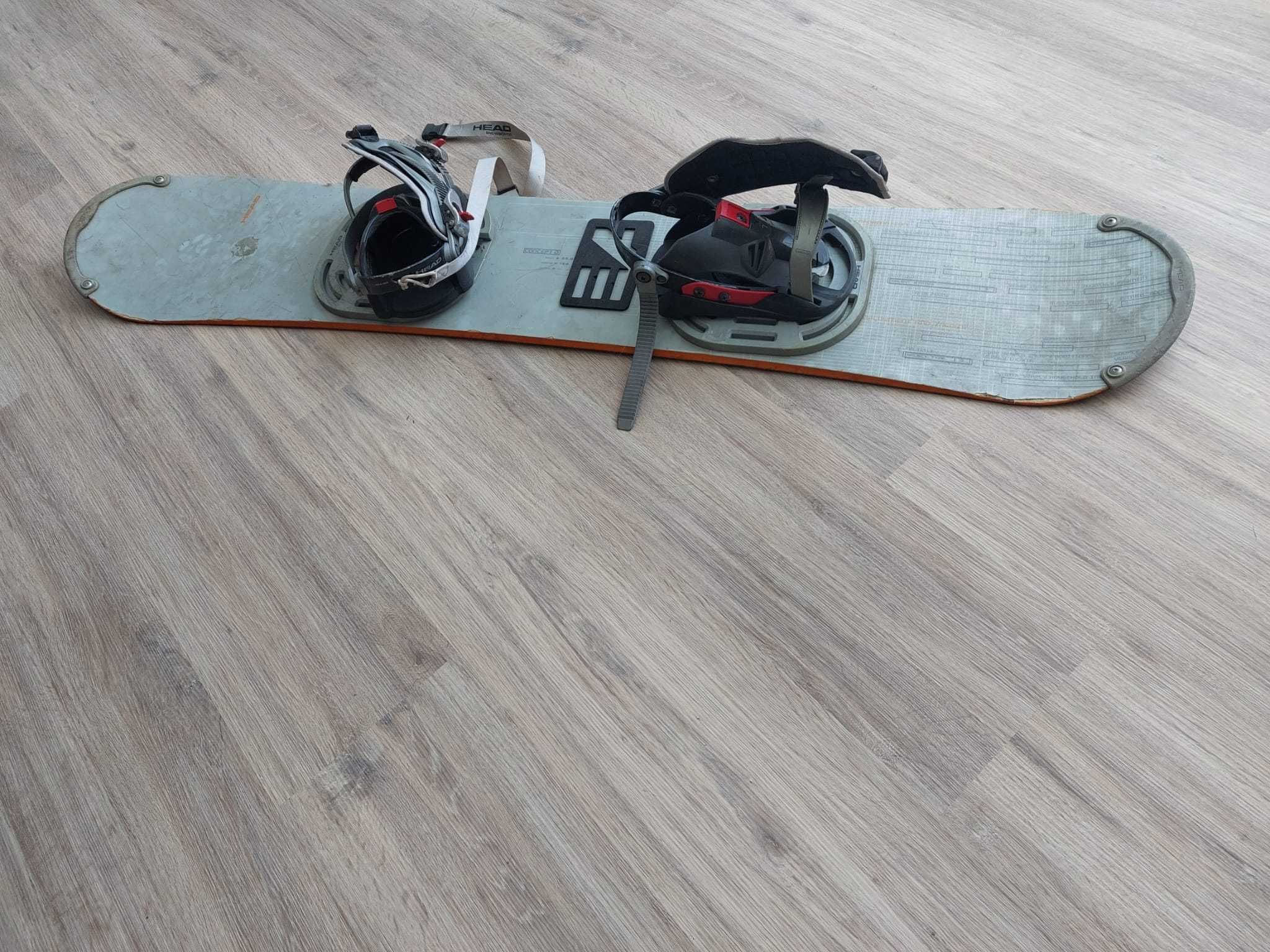 Prancha snowboard com fixadores Head