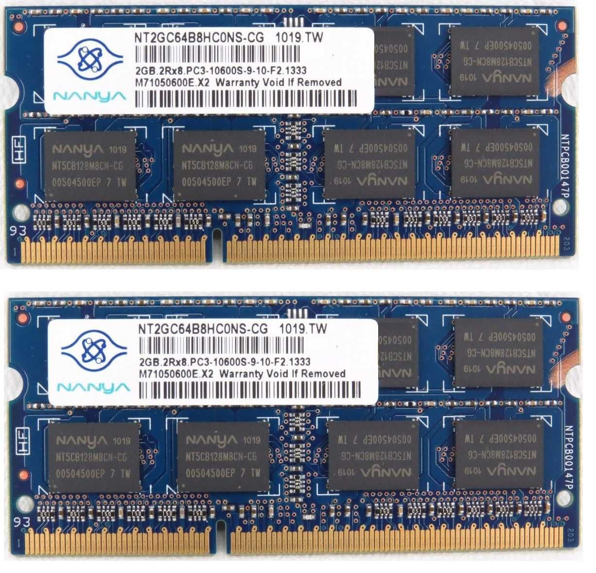 Kit 4 GB DDR3-1333 Memórias p/portátil