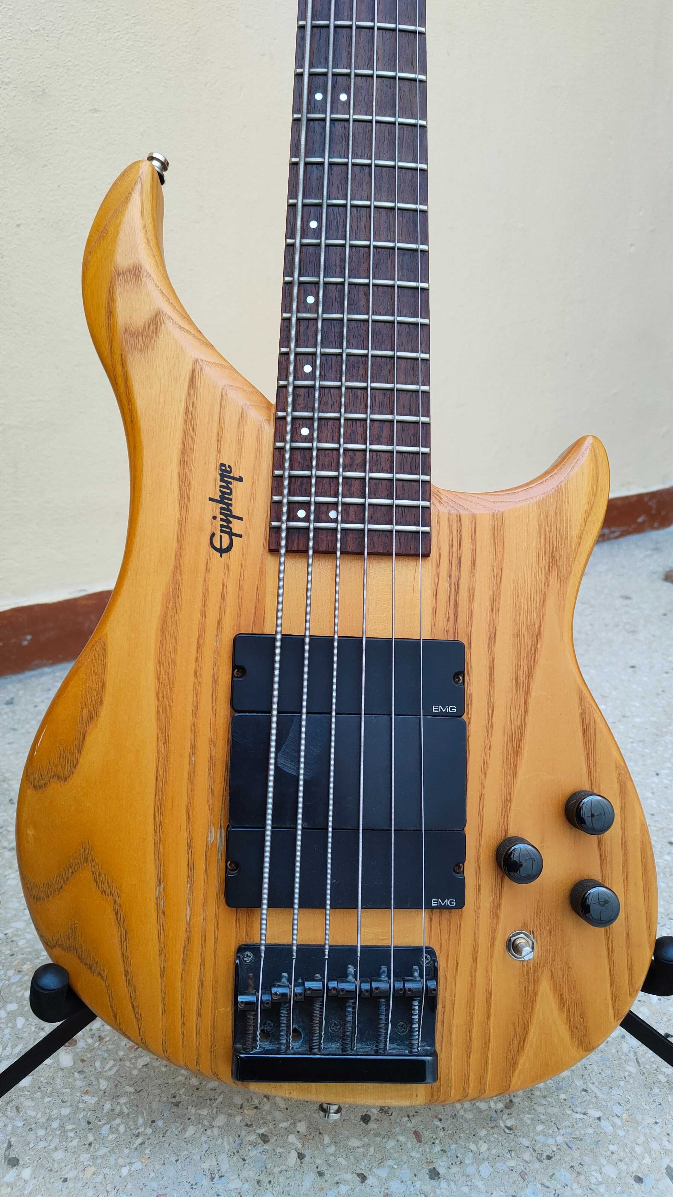 Epiphone Expert szesciostrunowy 1996 Korea. EMG