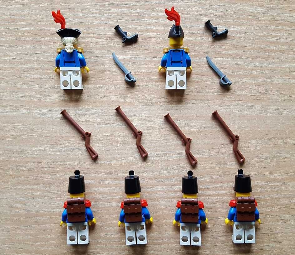 LEGO figurki żołnierze piraci 6x minifigurka pirates, 10320, 21322 NEW