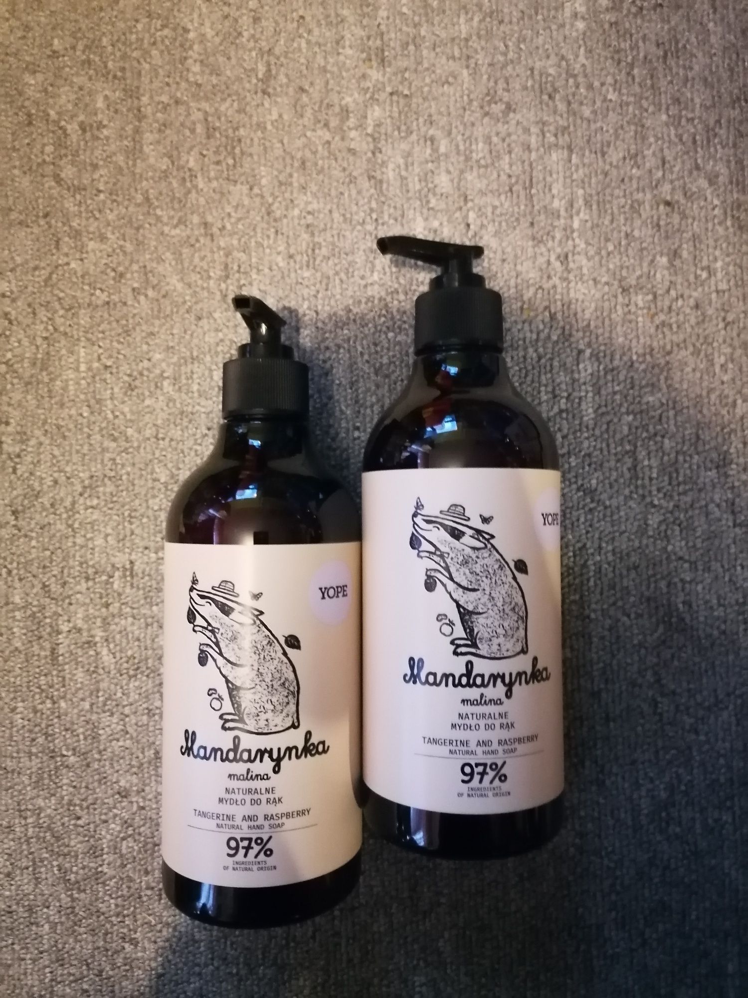 2 x mydło naturalne Mandarynka malina Yope