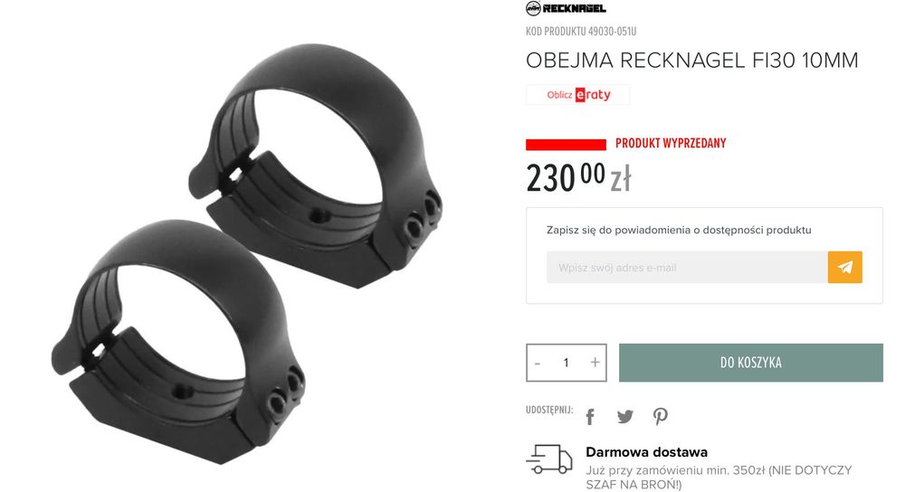 Łuszczek szyna Weaver TIKKA T3 Makucki Recknagel