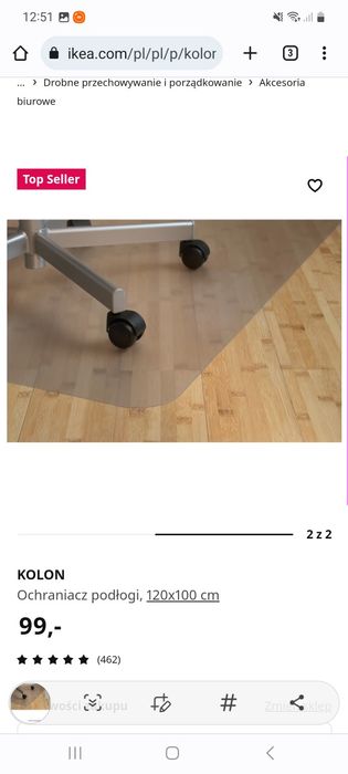 KOLON Ochraniacz podłogi IKEA podkładka, mata. NOWY