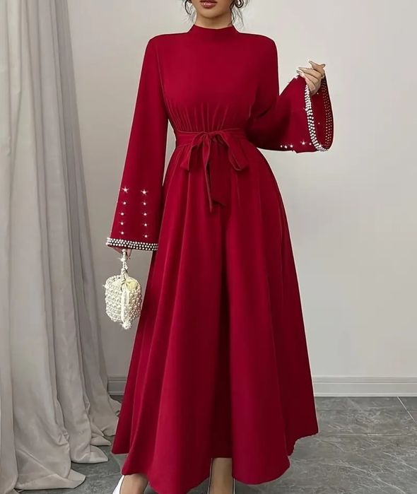 Czerwona sukienka maxi L