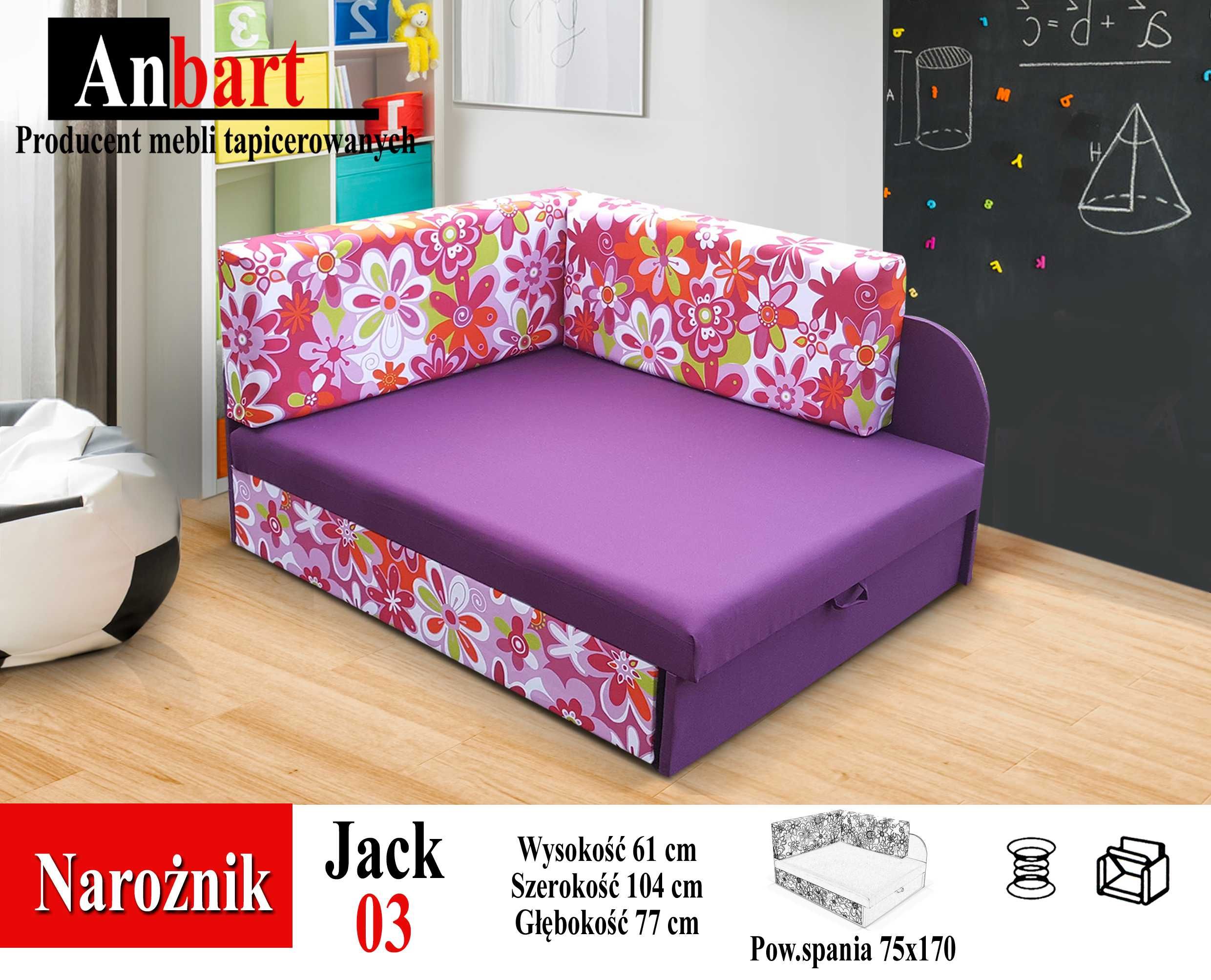 Łóżeczko Kubuś Narożnik DZIECIĘCY Sofa Z Funkcją Spania