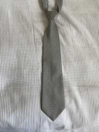 Srebrny krawat we wzorek Vincenzo