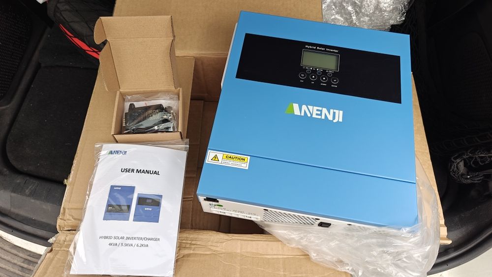 Гібридний інвертор ANENJII 4 kW 24в +WIFI. Дуже тихий!