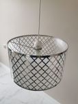 Lampa wisząca srebrna