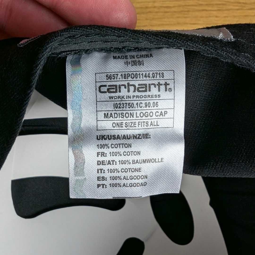 Кепка Carhartt чёрная, кепка кархарт, бейсболка кархарт, чорна кепка
