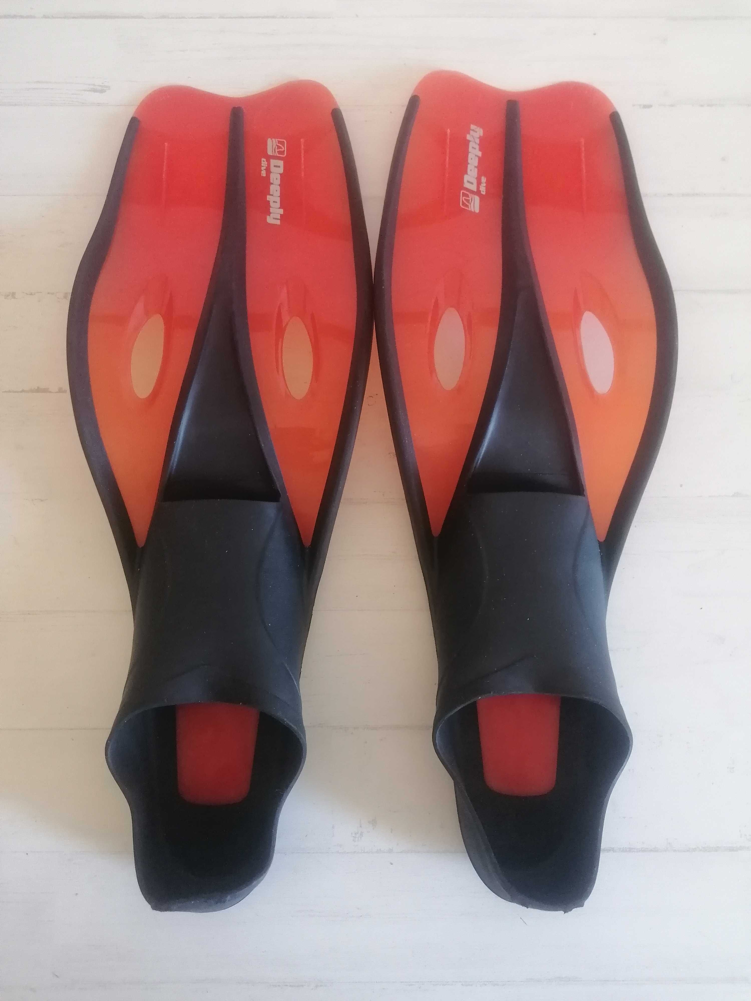 Conjunto Mergulho Criança Deeply Barbatanas Pés de Pato Tamanho 32-34