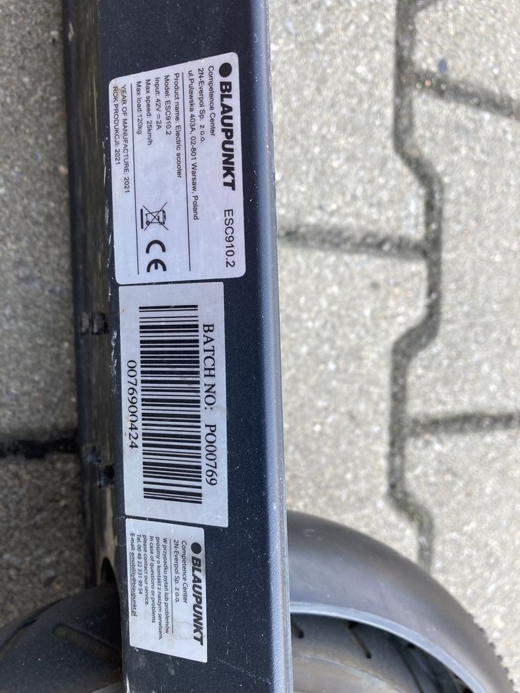 Hulajnoga Blaupunkt 910