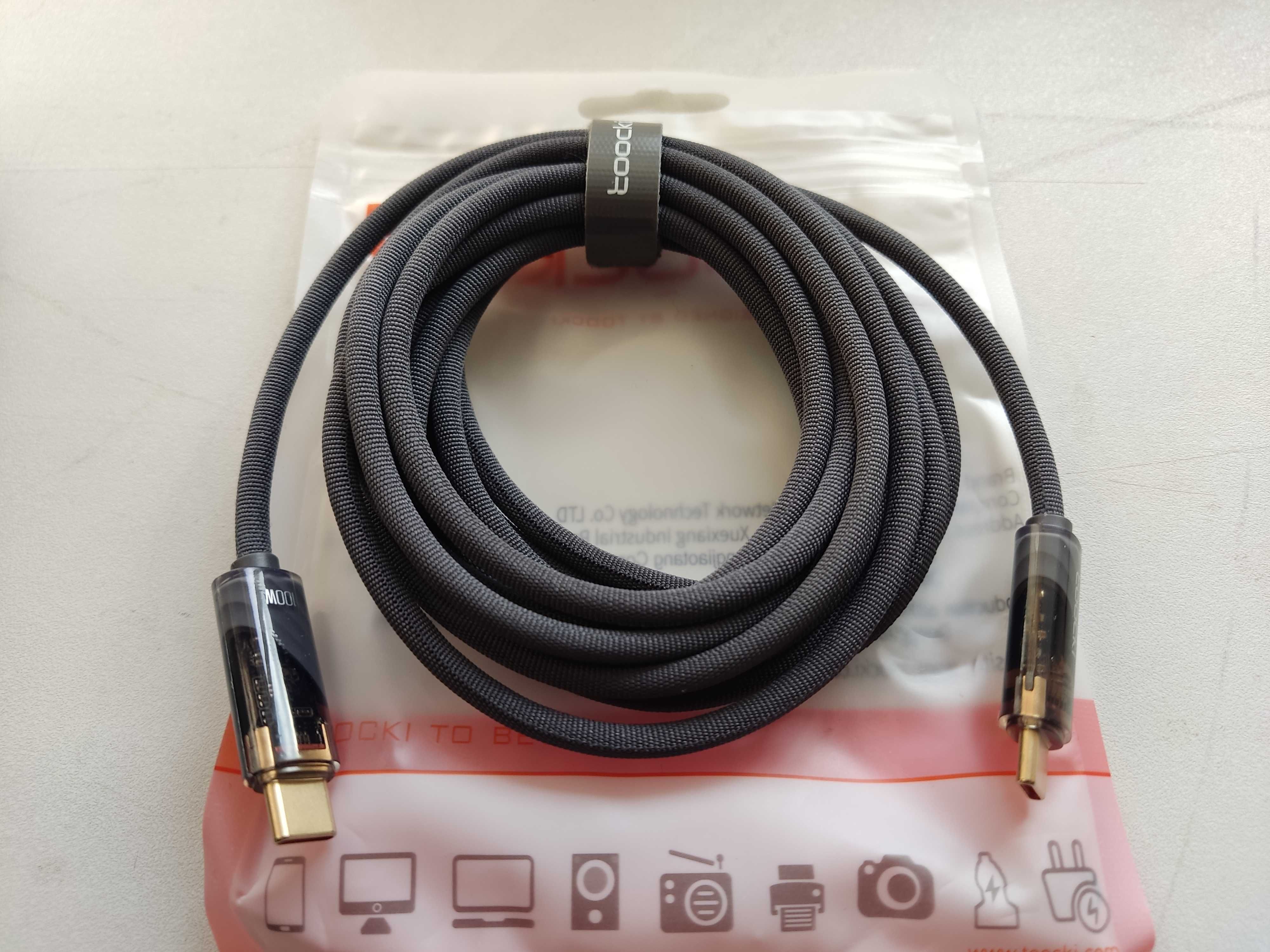 Розпродаж Кабелів USB 3 метра. Type C, Type A, Нові, Якісні.