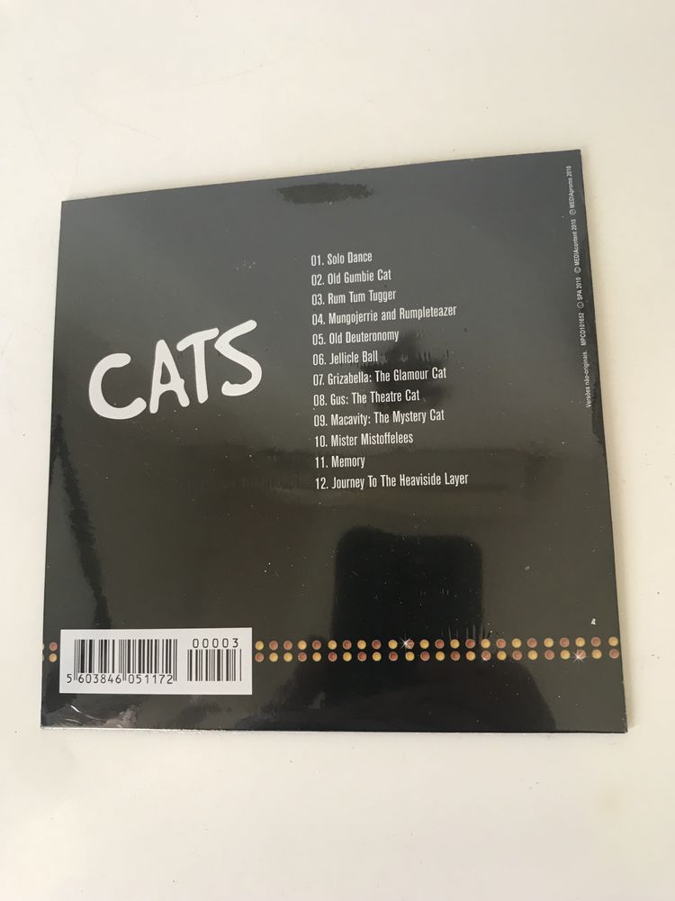 CD’s: Cats, Música Anos 60, 70, 80 e 90. Música Clássica. Cidades Europeias