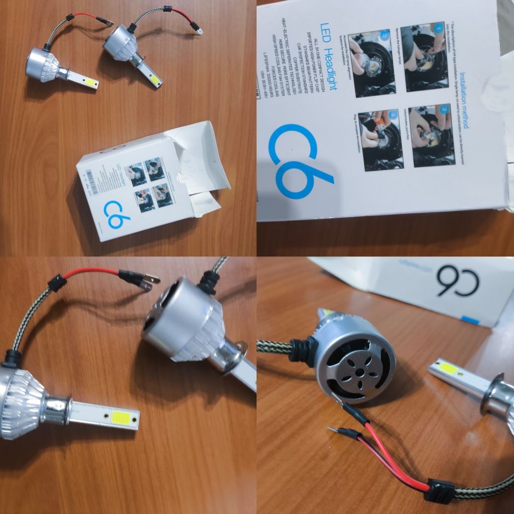 Lâmpadas H1 LED 6000K 150W: Branco Puro e Potência Extrema para Seu Ve