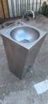 Pia com pedal- inox