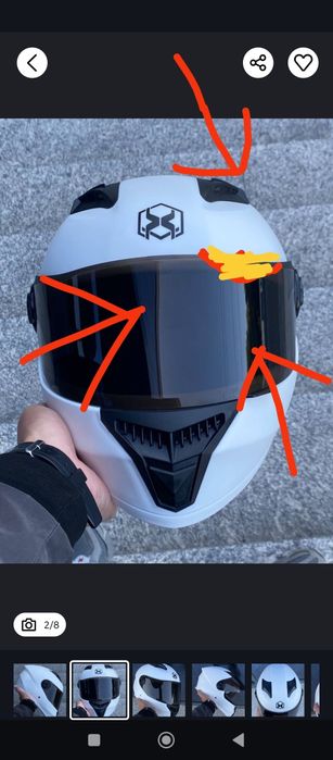 Мото шлем . Беушний