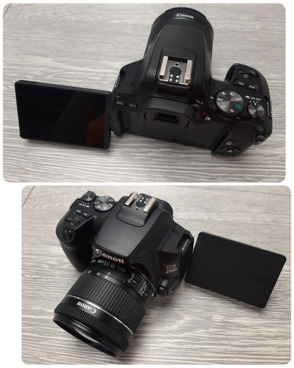 Canon EOS 250D BK EF-S 18-55 IS STM Stab (3454C007) без аккумулятора