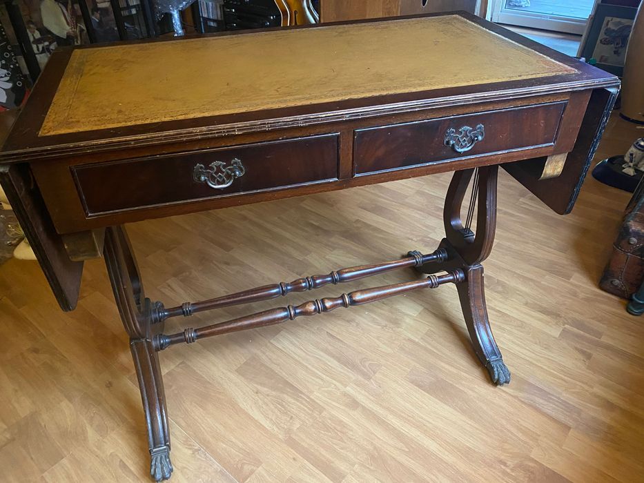 Biurko z przełomu wieku Francja drewno 95x78x50 Bdb