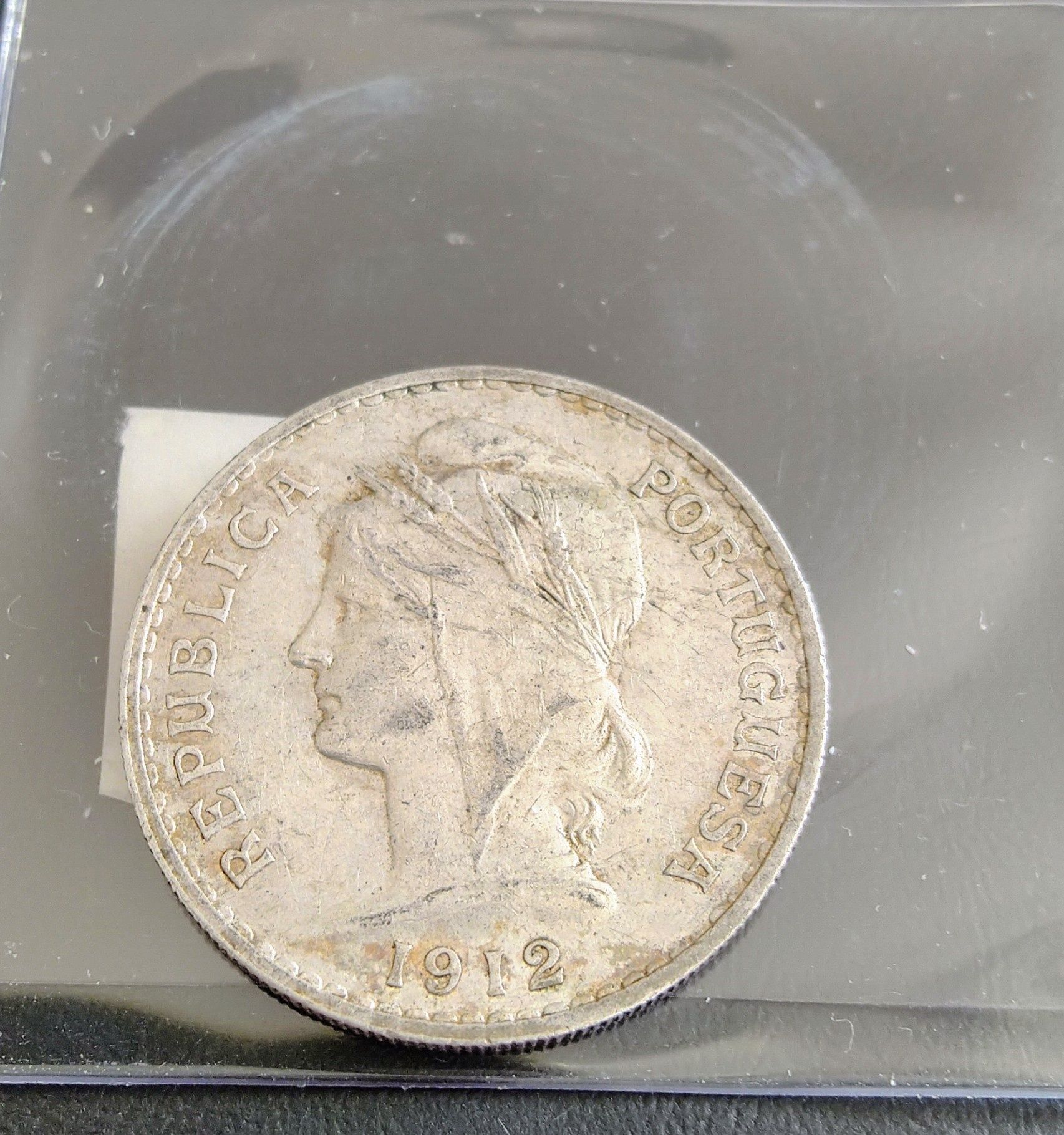 Moeda 50 centavos prata 1912