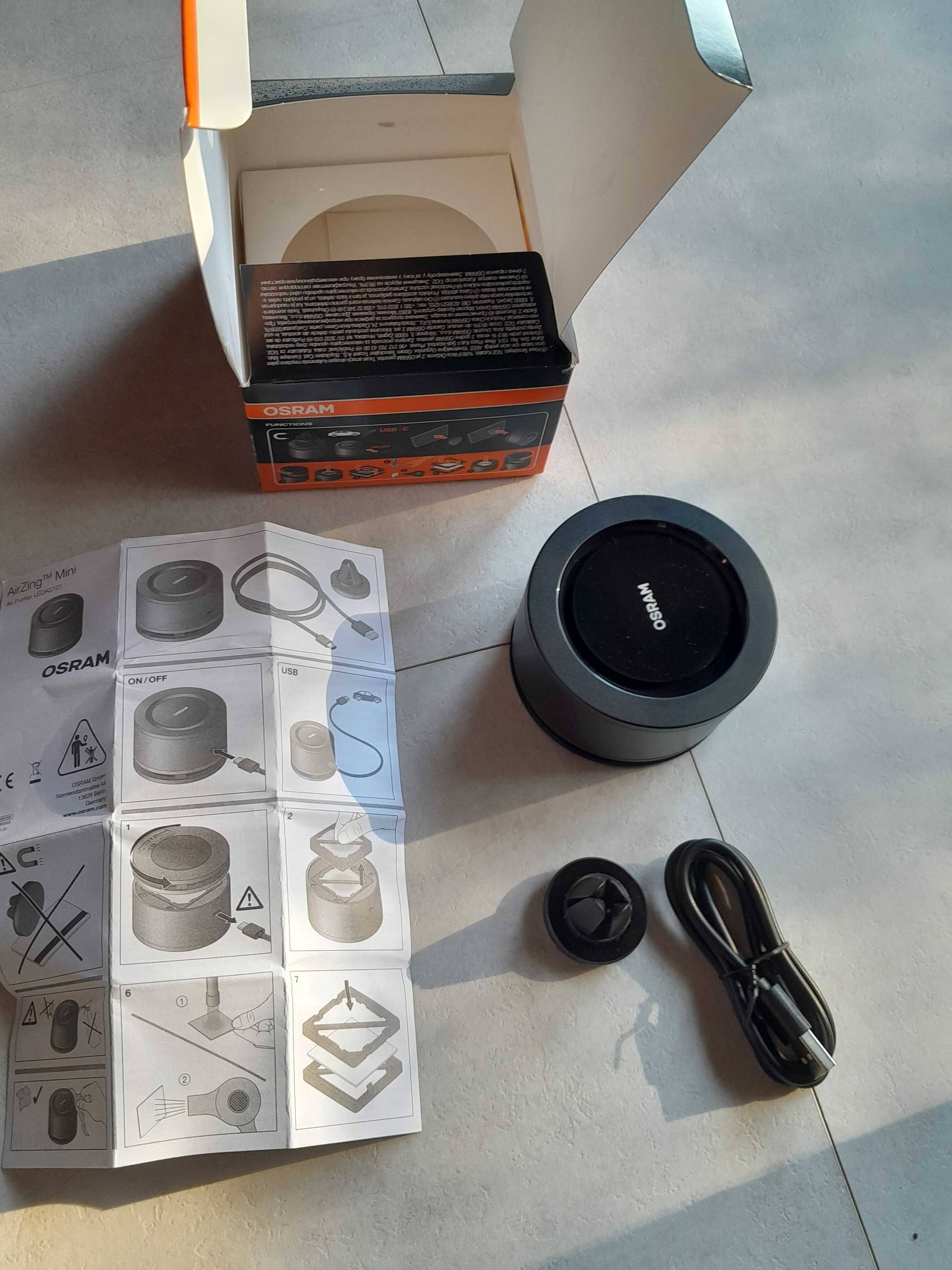 Oczyszczacz powietrza OSRAM AirZing Mini UV LED USB nowy outlet