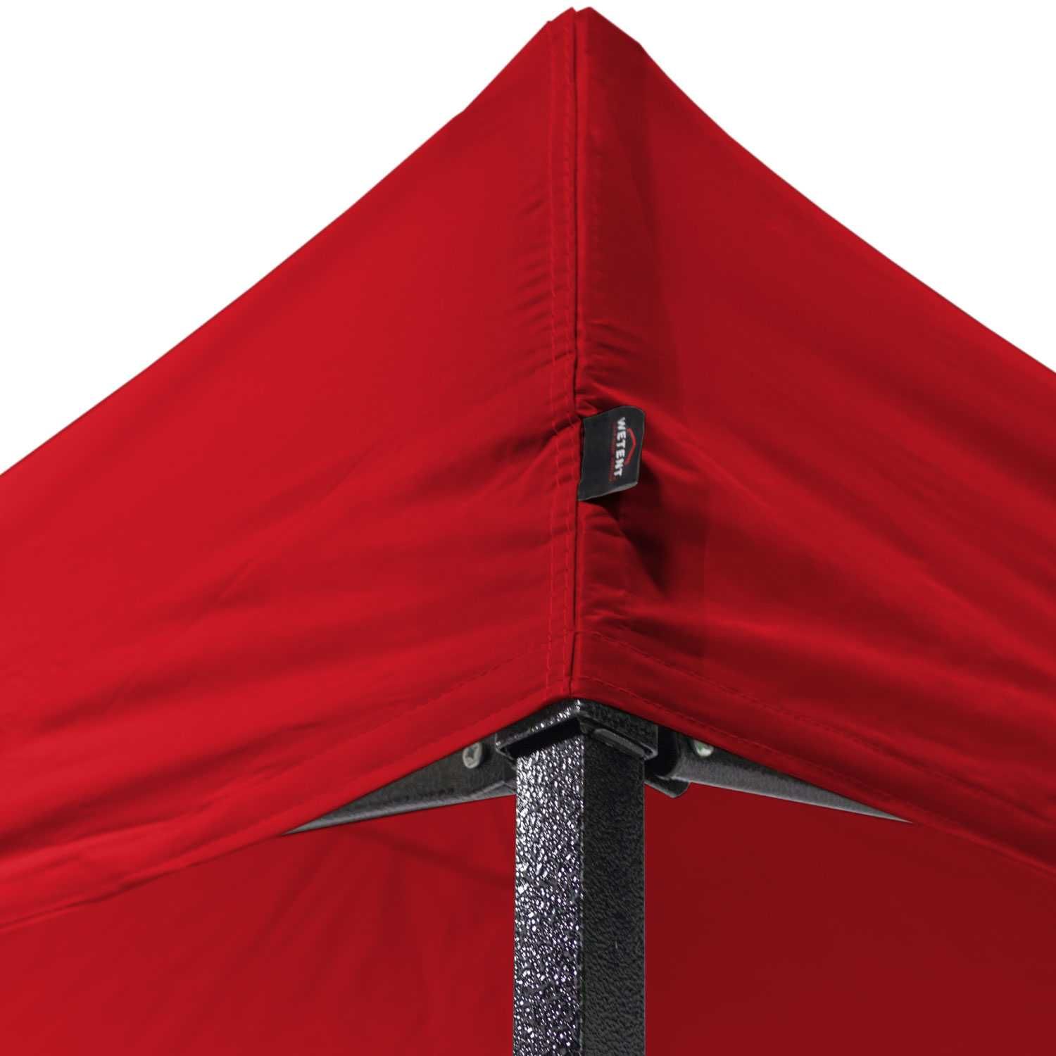 Tenda 3x3m Vermelha impermeável e resistente a raios UV