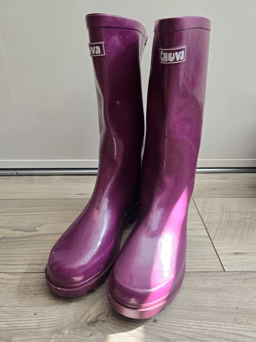Urocze damskie kalosze 38 fiolet