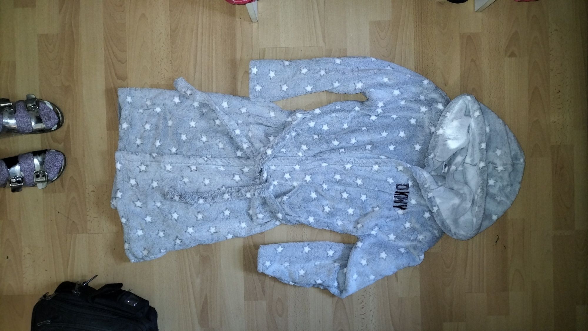 DKNY Nowy szlafrok damski z kapturem .Roz. S/M
