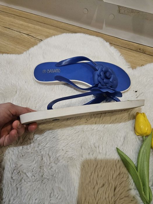 Japonki niebieskie z kwiatem 36 lato tanio