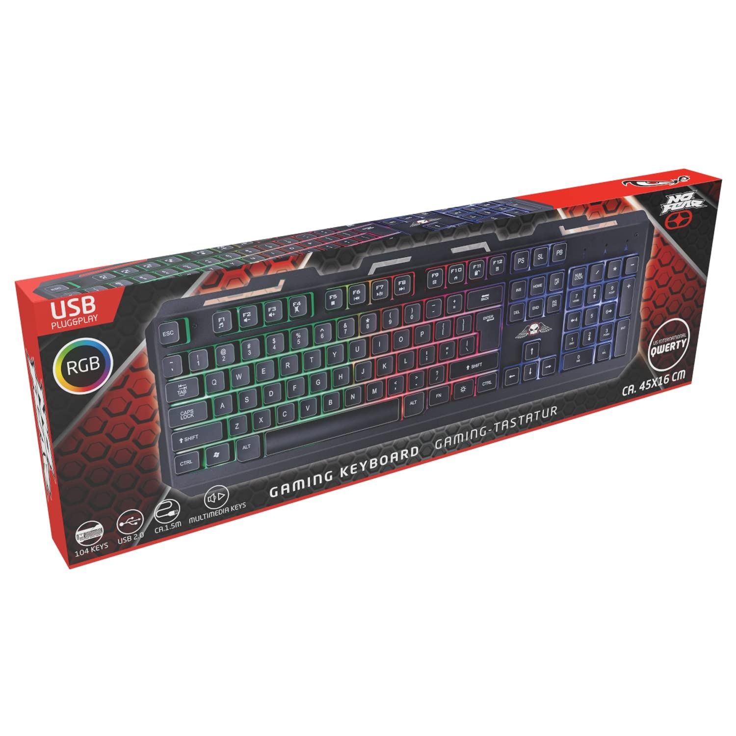 Klawiatura Gamingowa No Fear RGB