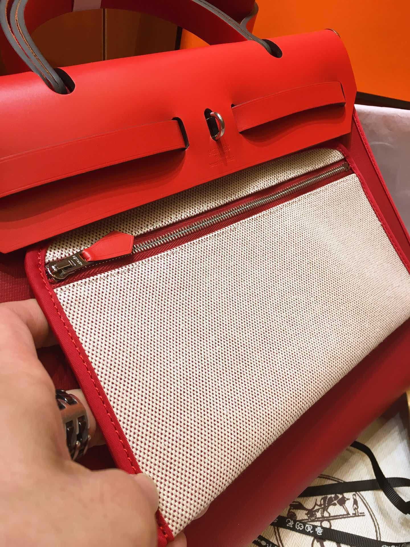 Сумка Hermes Herbag Zip 31 Bag Red