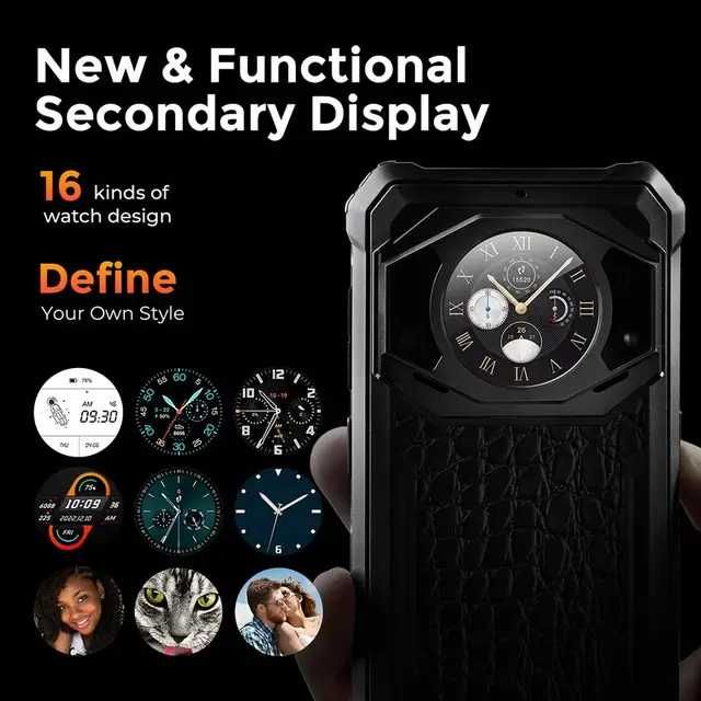 Смартфон Oukitel FOSSIBOT F101 Pro кожа крокодила 10600mAh 8/128Gb NFC