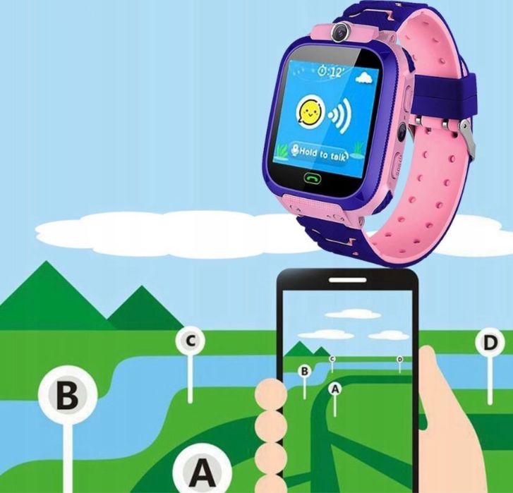 SMARTWATCH ZEGAREK dla DZIECI Podsłuch Lokalizator Kontakty GPS