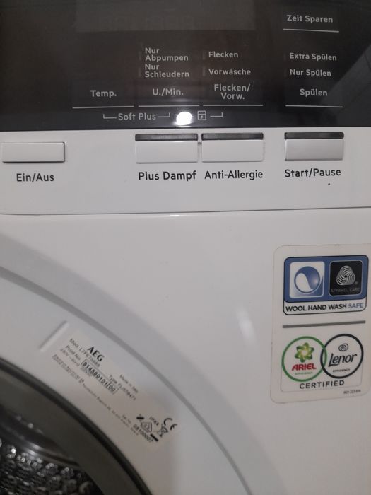 Вузька/Прання машина AEG 7000 series Lavamat