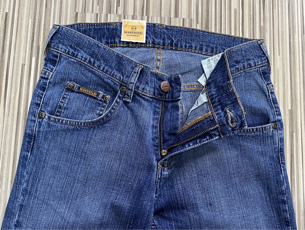 Spodnie damskie jeans 29/33 pas 72 cm komplet 2 pary Lee dzwony nowe