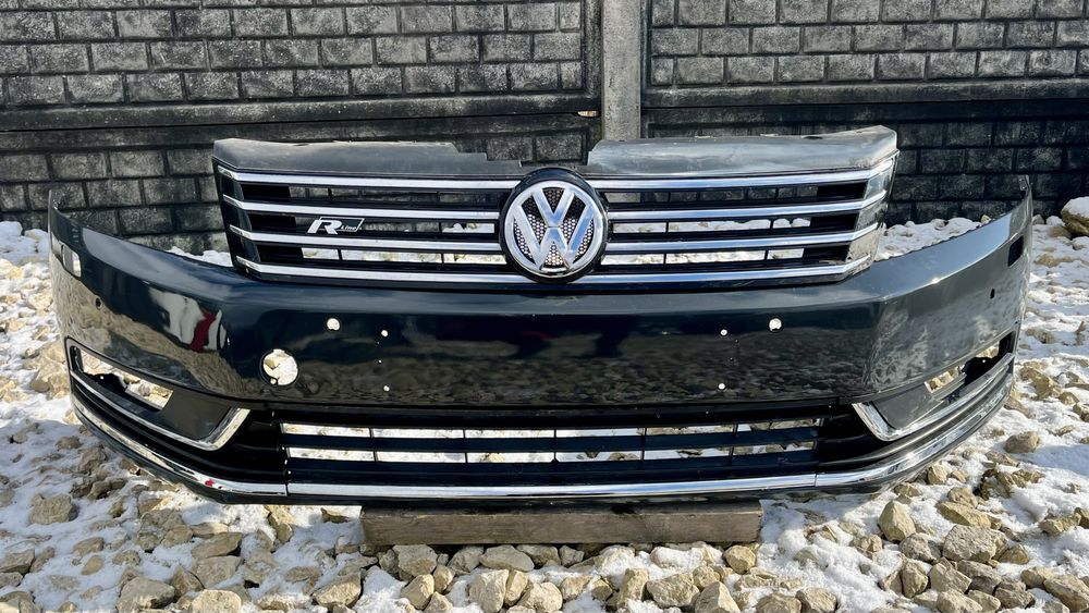 Zderzak przedni 4xPDC SPRYSKIWACZE LI7F VW Passat B7 3aa 11- oryginal
