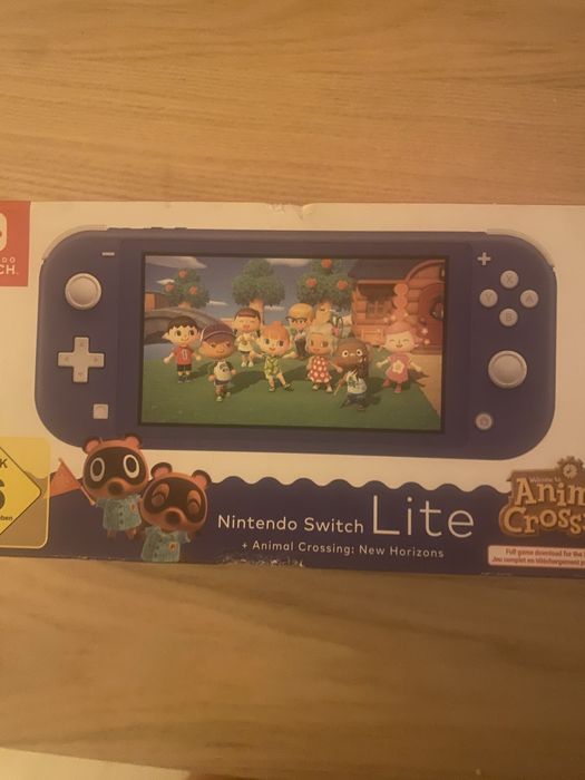 Nintendo switch lite azul com jogo