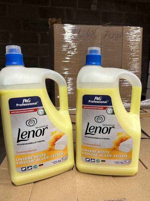 Lenor płyny do płukania 200 prań 5 L 4 L żele do prania Niemieckie