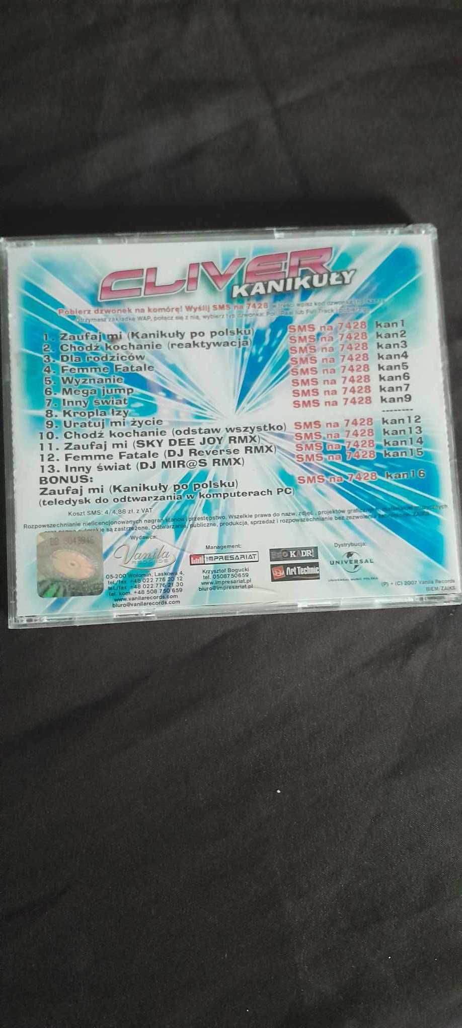 Płyta CD Cliver - Kanikuły