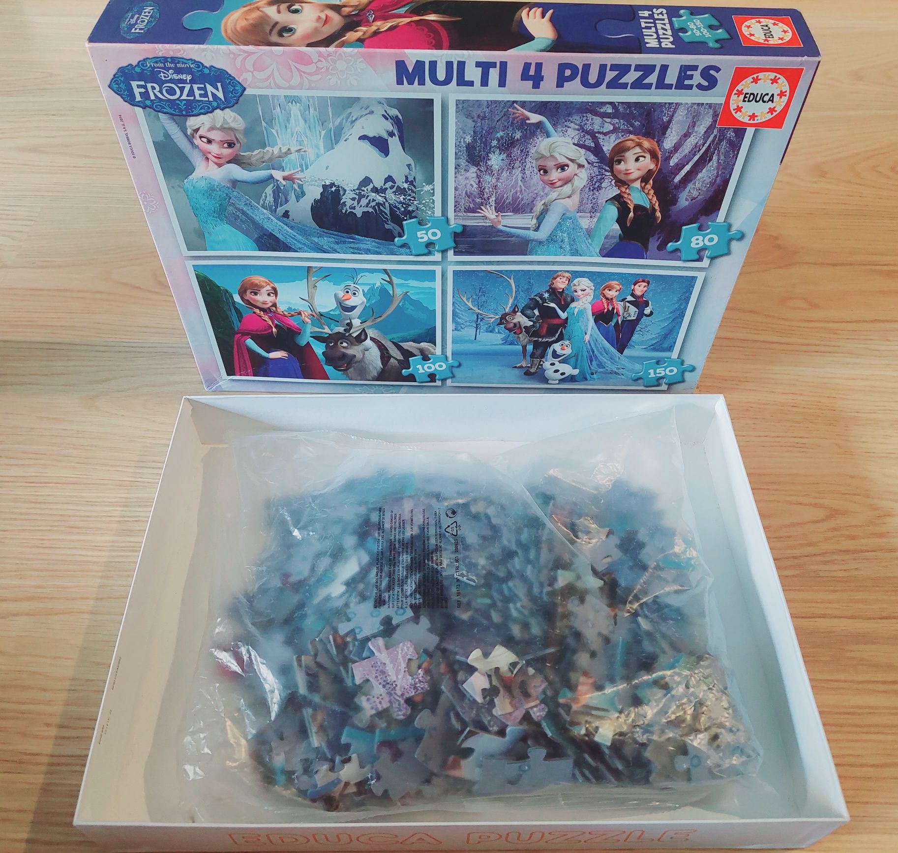 4 Puzzles Frozen: NOVO a estrear
