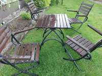 Stół i krzesła ogrodowe - solidne