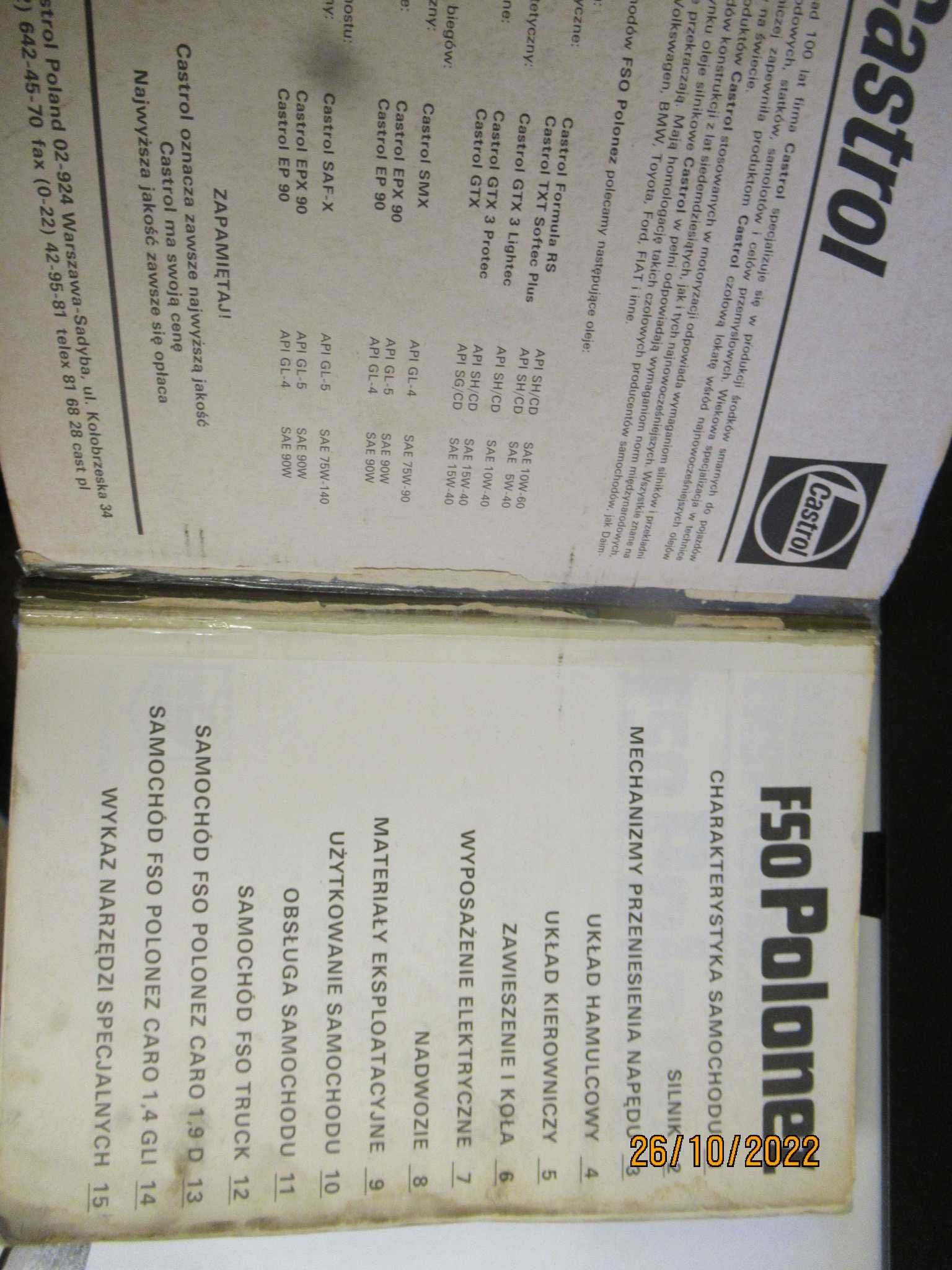 Budowa, naprawa, eksploatacja FSO Polonez