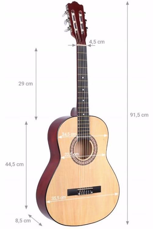 Gitara akustyczna klasyczna gratisy akcesoria dla początkujących NOWA