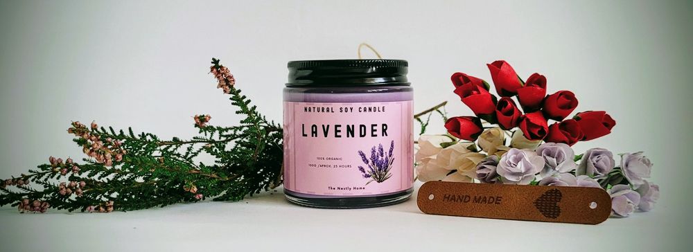 Świeca sojowa, Lawenda,Świeczka lawendowa 100ml–naturalna,handmade,eko
