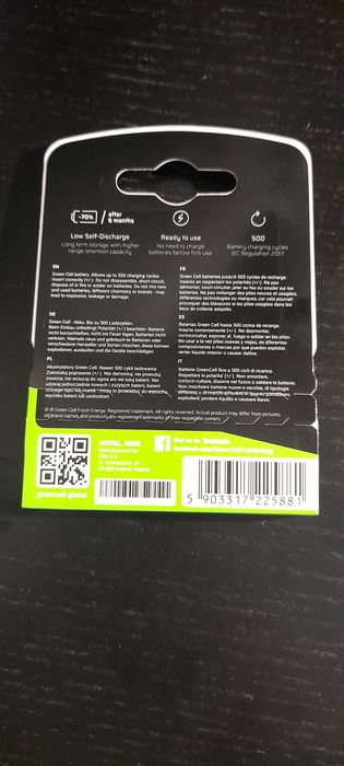 2 Pilhas AAA recargáveis para telefone portátil