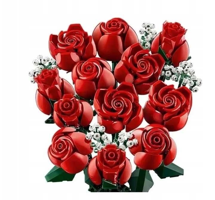 Klocki bukiet kwiatów 968 elem. WIECZNE RÓŻE